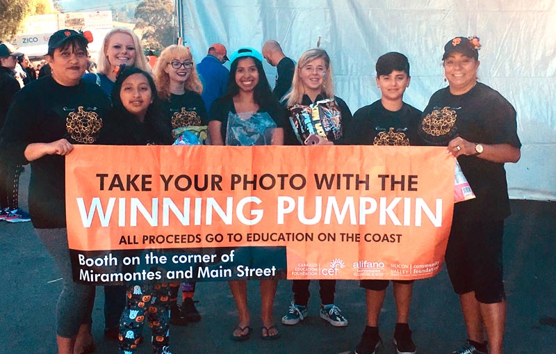photos with the 50th anniversary Weigh-Off winning pumpkin benefit education on the coast