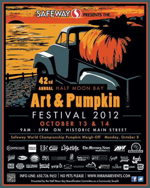 2012 Half Moon Bay Art & Pumpkin Festival poster