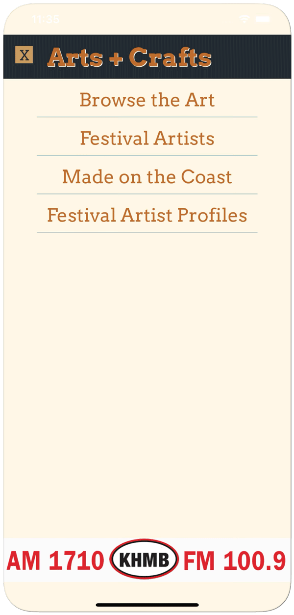 mobile app arts and crafts screenshot