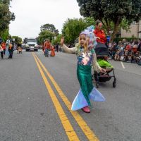 Child in mermaid costume